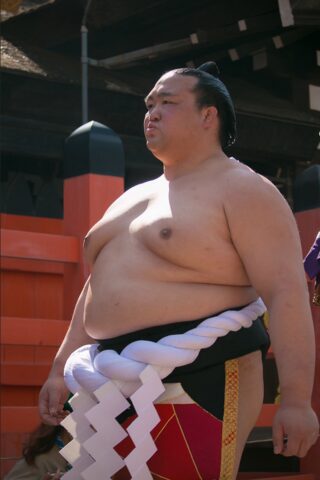 Kisenosato Yutaka at Sumiyoshi Taisha Shrine Osaka